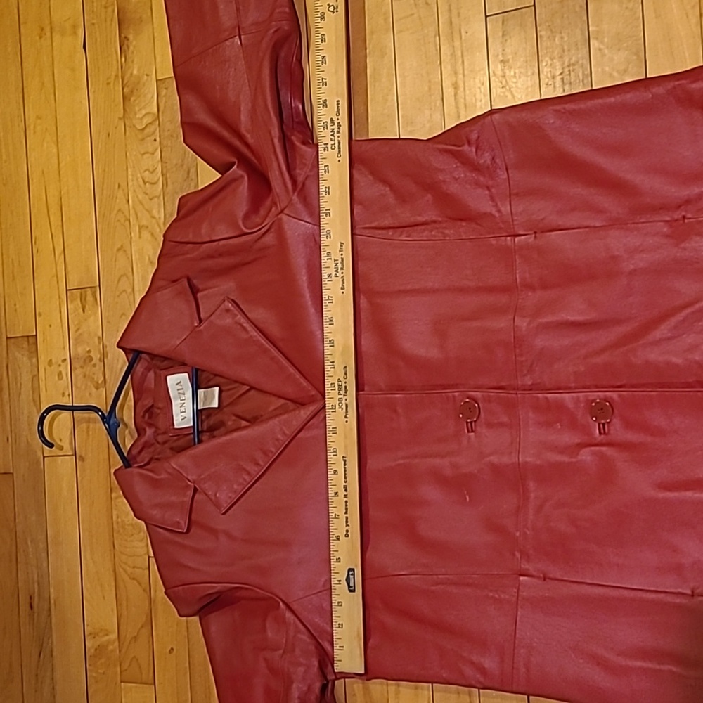 Venezia RED 🔥 Leather Jacket.   Size 18W. - Picture 11 of 14